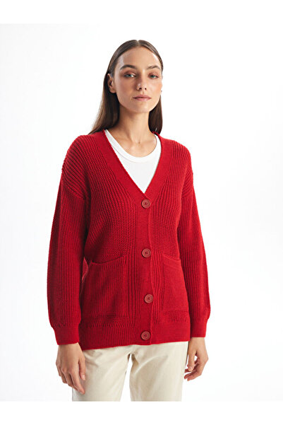 LC Waikiki V-Neck Women's Knitwear Cardigan