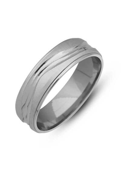 Gumush Hk Gümüş Alyans Desenli Rodyum |Gümüş Takı Hediyelik Ürünler