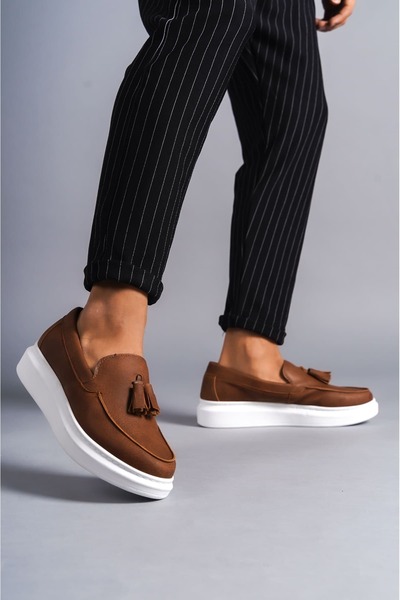 Lucy Shoes SLW154 Blaze Laceless Tasseled Skin حذاء رجالي رياضي كلاسيكي يومي ...