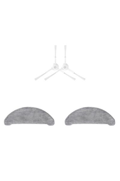 Asgard Grup 2 perii laterale albe, 2 mopuri compatibile cu Viomi S9-M7 Pro-M7...