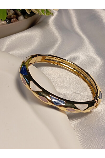 XUPING JEWELRY سوار مينا بتفاصيل مثلثة ملونة