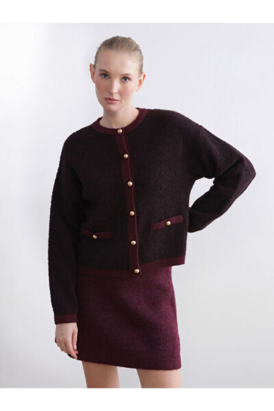 LC Waikiki Crew Neck Women's Knitwear Cardigan