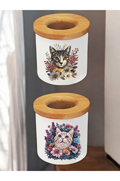 lili hediyelik مجموعة من قطعتين على شكل زهرة في القلب - حامل أقلام للمكتب، أدوات مكتبية، حامل أقلام للمدرسة الثانوية، حامل أقلام للطاولة