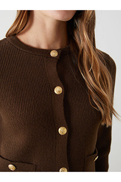 LC Waikiki Γυναικεία πλεκτή ζακέτα με λαιμόκοψη