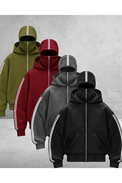 DEEFWEAR Stripe Detail Balaclava Full Zip