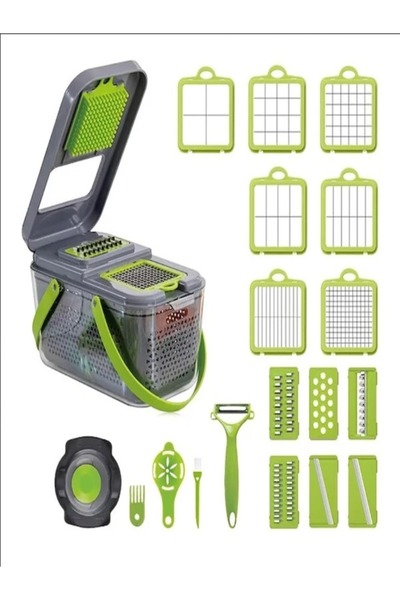 Multifuncition Multifunctional grater 22 pieces - Complete set for cutting fruits and vegetables