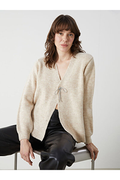 LC Waikiki V-Neck Women's Knitwear Cardigan