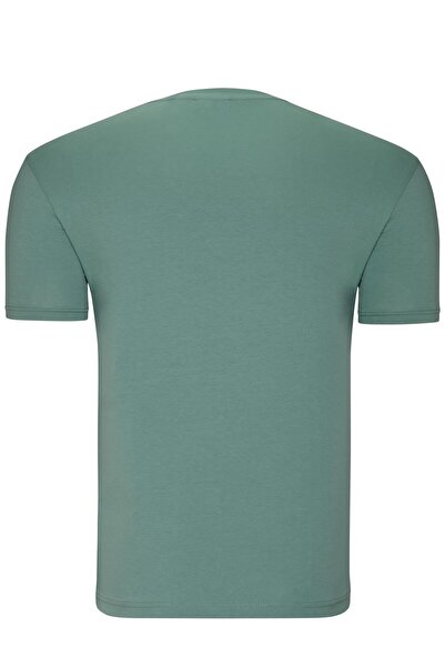 Dewberry T9568 V-Neck Men's T-Shirt - Light Green