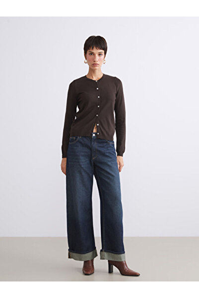 LC Waikiki Crew Neck Women's Knitwear Cardigan