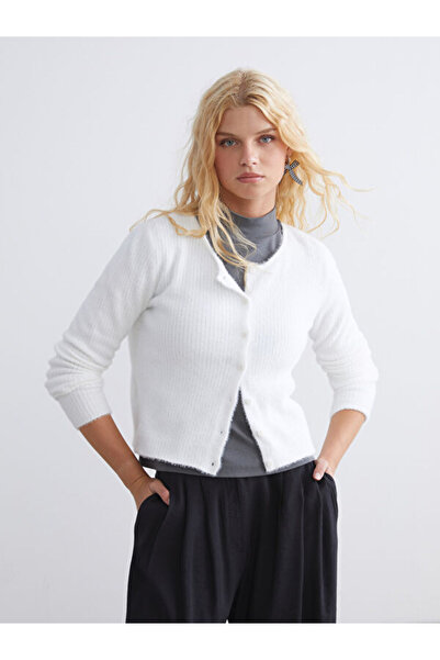 LC Waikiki Crew Neck Women's Knitwear Cardigan