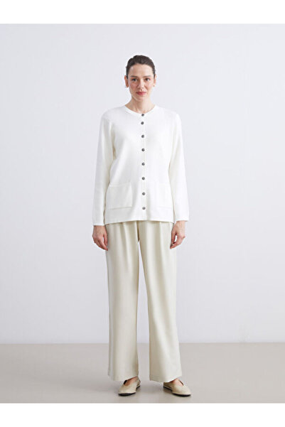 LC Waikiki Crew Neck Women's Knitwear Cardigan