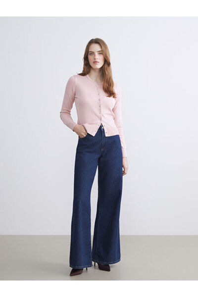 LC Waikiki Crew Neck Women's Knitwear Cardigan