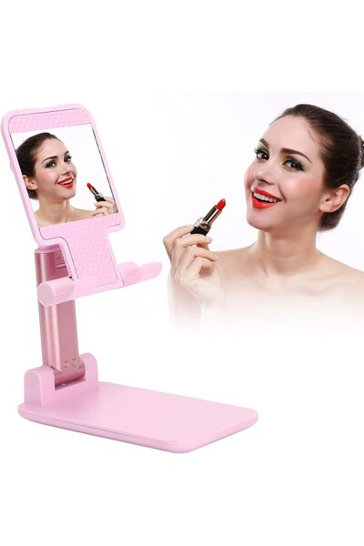 MUBX Masaüstü Telefon Tutucu Tablet Standı 2 Kademeli Katlanır Uzunluk Ayarlı