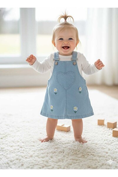 Baby Buu Laura Baby Kız Bebek Çocuk Papatyalı Elbise