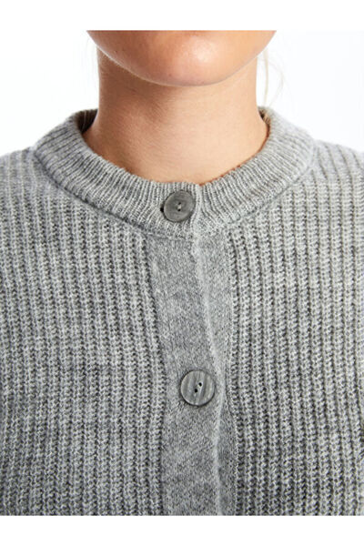 LC Waikiki Crew Neck Women's Knitwear Cardigan