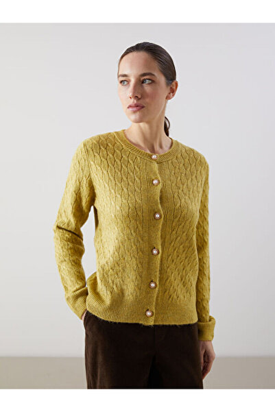 LC Waikiki Self Patterned Women's Knitwear Cardigan