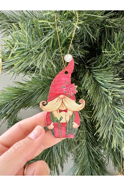 Mini Tasarım Atölyem Santa Claus-(Elves) Christmas Tree Ornament Set