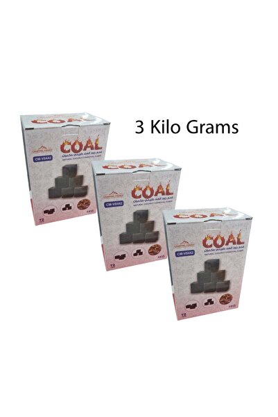 CAMPING FAMILY 3Kg Coal From Coconut Shell Each Lasts 6 Hours