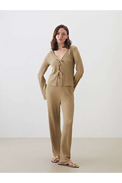 LC Waikiki V-Neck Textured Women's Cardigan