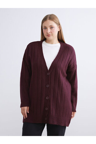 LC Waikiki V-Neck Women's Knitwear Cardigan