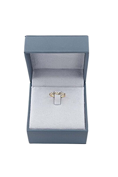 Bijuteria SORELLY 14k Gold Ring with White and Brown Diamonds 0.138 ct Size 14