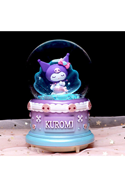 Ailenizin Oyuncakçısı Kuromi Tasarım Orta Boy Işıklı Müzikli Kar Küresi renki