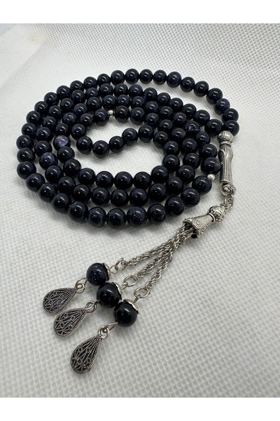 grsoyuncak Natural Stone Star Stone 99-Bead 8mm Prayer Rosary