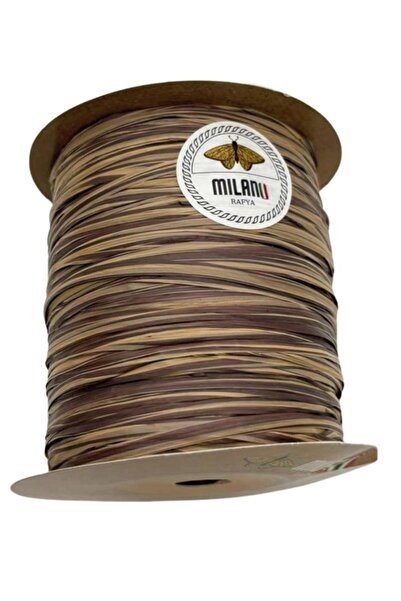 angel çanta aksesuar Milano Rafya Marbled Brown Tone Color 100 Gr (D-13)