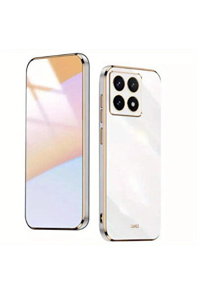 Rivor غطاء متوافق مع هاتف Xiaomi Mi 14T Pro، غطاء سيليكون مطرز باللون الذهبي ...