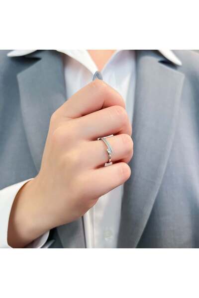 Bijuteria SORELLY 14k White Gold Ring with 0.036ct Diamonds Size 14