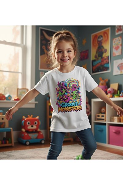 Tiny and Co تي شيرت للأطفال من Groove Monsters مطبوع