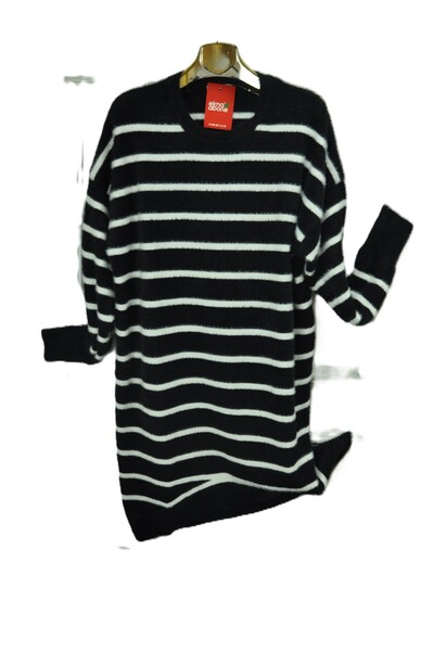 elma abone New Season Striped Beard Knitwear Tunic Bluse