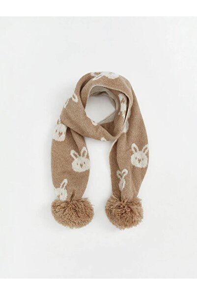 LC Waikiki Pompom Detailed Baby Girl Scarf (W5)