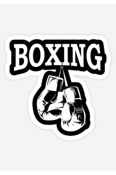 Hobi Butik Boxing Sticker Motor, Kask, Laptop, Araba Sticker 13x13 cm