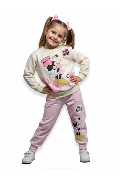 NiLi Girls' Winter Three-String Set Fleece-Lined 2-Piece Set