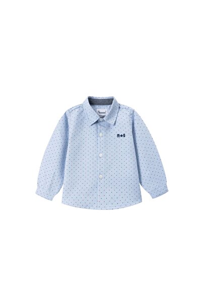 Victorino Camasa eleganta maneca lunga cu imprimeu cu buline