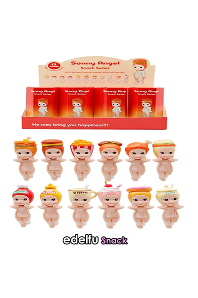 EDELFU Sonny Angel Snack Series Mini Figure Series Adhesive 1 Piece Toy Figure, Phone Decoration