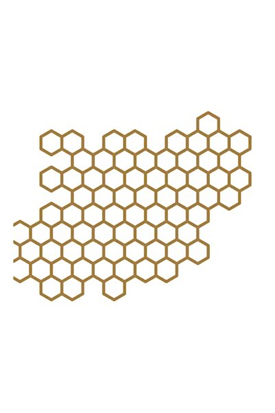 Oracal Motorcycle sticker, decorative car, waterproof and UV resistant. side, honeycomb pattern, 20cm, copper