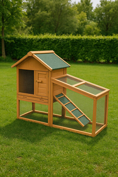CASA PUFOSULUI Rabbit Cage "Luna Park" – 144 × 63.5 × 96.5 cm