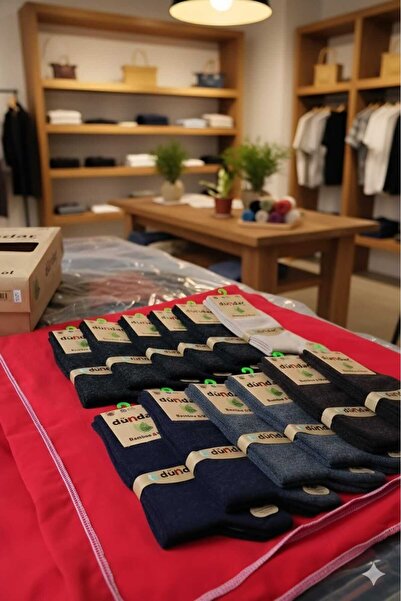 Dündar PLUS ERKEK BAMBU - YÜN ÇORAP; DİKİŞSİZ, SOFT YIKAMA, KOKULU, ASORTİ