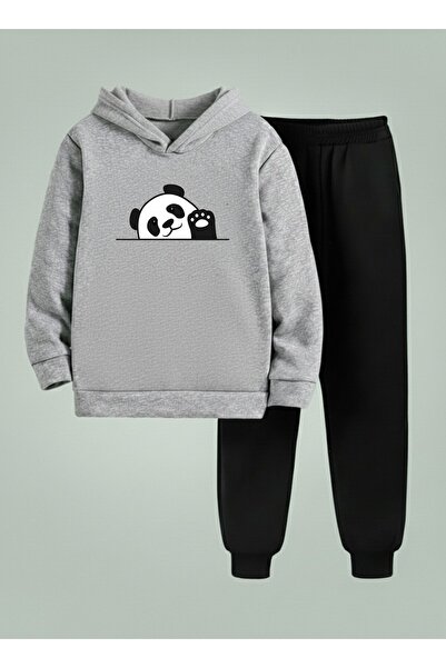 LORVEX Hanorac cu glugă pentru copii - Set de trening cu imprimeu WELCOME PAN...