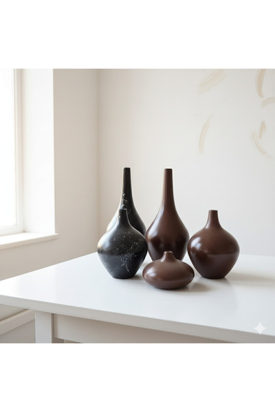 sfs elektrik مزهرية زخرفية من 3 قطع