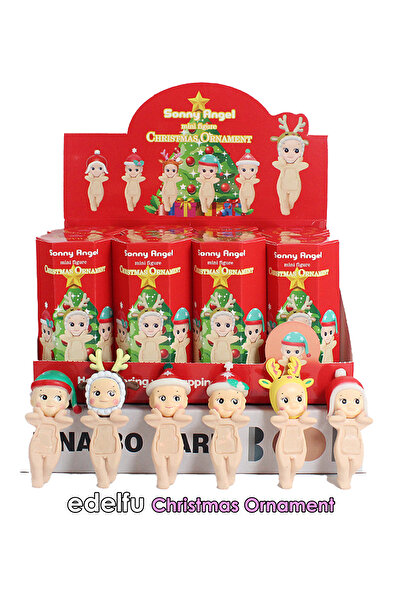 EDELFU Sonny Angel Christmas Series Mini Figure Series Adhesive 1 Piece Toy Figure, Phone Decoration