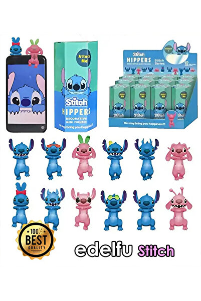 EDELFU Sonny Angel Stitch Series Mini Figure Series Adhesive 1 Piece Toy Figure, Phone Decoration