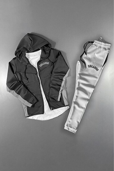 NOFLEN Orlando Printed Bottom Top Tracksuit Set