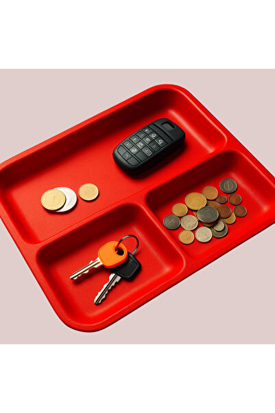 SLM Modern Key and Wallet Holder Tray Red