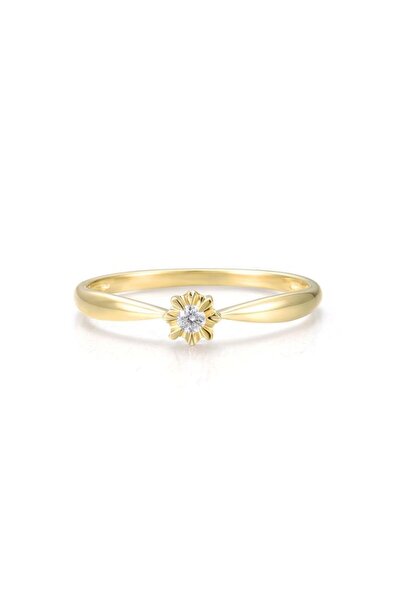 Bijuteria SORELLY 14k Gold Engagement Ring with 0.054ct Diamond