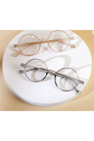 lenzio Round fashion colorful model harmful light blocking screen reading glasses