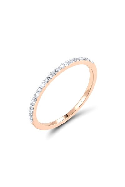 Bijuteria SORELLY 14k Rose Gold Eternity Ring with 0.081ct Diamonds Size 12