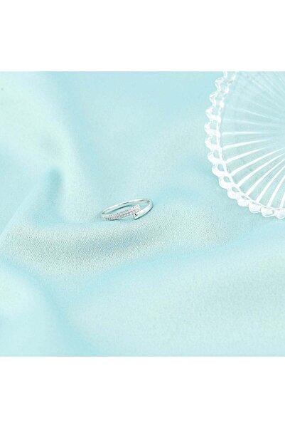 Bijuteria SORELLY 14k White Gold Ring with 0.036ct Diamonds Size 14